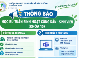 THÔNG BÁO VỀ VIỆC TỔ CHỨC HỌC BÙ TUẦN SINH HOẠT CÔNG DÂN – SINH VIÊN K15