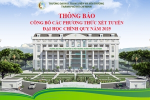 Thông báo v/v công bố các phương thức xét tuyển Đại học chính quy năm 2025