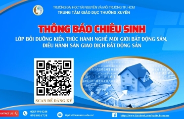 T2.2025 V/v chiêu sinh các lớp bồi dưỡng kiến thức hành nghề môi giới bất động sản, điều hành sàn giao dịch bất động sản