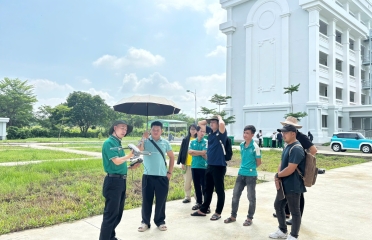 Học viên thực hành bay chụp UAV phục vụ công tác quản lý đất đai – Làm chủ công nghệ số trong lĩnh vực tài nguyên và môi trường