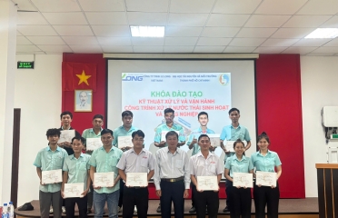 Khép lại thành công khóa bồi dưỡng nghiệp vụ kỹ thuật xử lý nước thải tại Tây Ninh