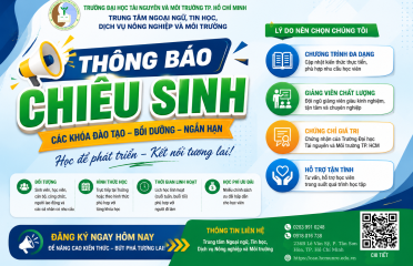 chiêu sinh các lớp bồi dưỡng về kỹ thuật địa chính; bay chụp UAV thành lập bản đồ; sử dụng phần mềm chuyên ngành Microstation và các phần mềm liên quan