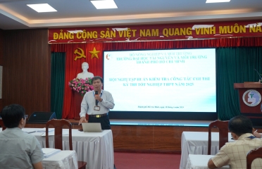 HCMUNRE TẬP HUẤN CÔNG TÁC KIỂM TRA COI THI KỲ THI TỐT NGHIỆP THPT NĂM 2025