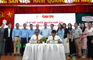 TRƯỜNG ĐẠI HỌC TÀI NGUYÊN VÀ MÔI TRƯỜNG TP.HCM KÝ KẾT THỎA THUẬN HỢP TÁC VỚI BÁO TUỔI TRẺ
