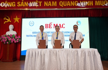HCMUNRE BẾ MẠC KHẢO SÁT CHÍNH THỨC ĐÁNH GIÁ CHẤT LƯỢNG GIÁO DỤC CHU KỲ 2 (2021–2026): KHẲNG ĐỊNH VĂN HÓA CHẤT LƯỢNG VÀ TRÁCH NHIỆM VỚI NGƯỜI HỌC