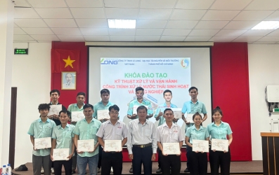 Khép lại thành công khóa bồi dưỡng nghiệp vụ kỹ thuật xử lý nước thải tại Tây Ninh