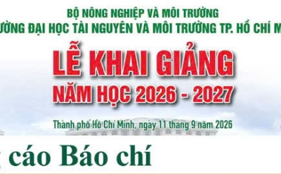 THÔNG CÁO BÁO CHÍ: LỄ KHAI GIẢNG NĂM HỌC 2026 - 2027