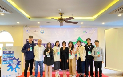 Đội thi Cá Voi của HCMUNRE vào vòng chung kết Chương trình Tìm kiếm Ý tưởng sáng tạo vì một đại dương không nhựa.