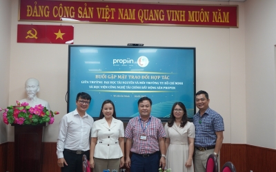 Buổi làm việc hợp tác chiến lược với Học viện Công nghệ Tài chính Bất động sản Propiin