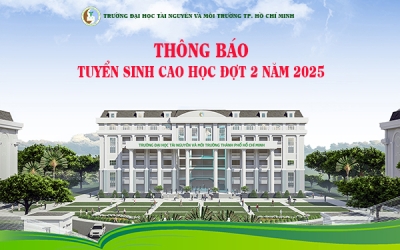 THÔNG BÁO TUYỂN SINH SAU ĐẠI HỌC ĐỢT 02 NĂM 2025