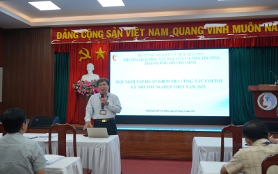 HCMUNRE TẬP HUẤN CÔNG TÁC KIỂM TRA COI THI KỲ THI TỐT NGHIỆP THPT NĂM 2025