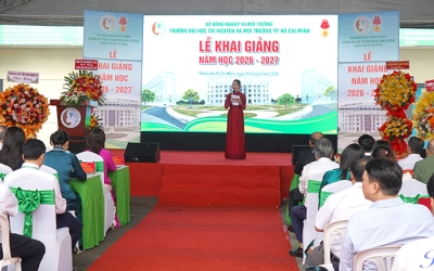 TRƯỜNG ĐẠI HỌC TÀI NGUYÊN VÀ MÔI TRƯỜNG TP. HỒ CHÍ MINH TRANG TRỌNG TỔ CHỨC LỄ KHAI GIẢNG NĂM HỌC 2026–2027