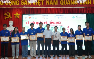Lễ Hội quân – Tổng kết Chiến dịch Mùa Hè xanh - Trường Đại học Tài nguyên và Môi trường Thành phố Hồ Chí Minh năm 2025