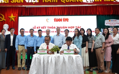 TRƯỜNG ĐẠI HỌC TÀI NGUYÊN VÀ MÔI TRƯỜNG TP.HCM KÝ KẾT THỎA THUẬN HỢP TÁC VỚI BÁO TUỔI TRẺ