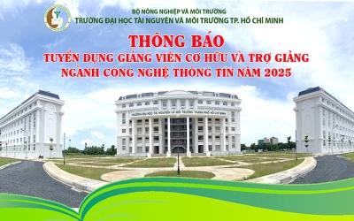 Thông báo tuyển dụng giảng viên cơ hữu và trợ giảng ngành Công nghệ thông tin năm 2025
