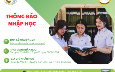 THÔNG BÁO NHẬP HỌC ĐẠI HỌC CHÍNH QUY ĐỢT 1 NĂM 2025