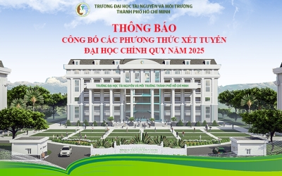 Thông báo v/v công bố các phương thức xét tuyển Đại học chính quy năm 2025