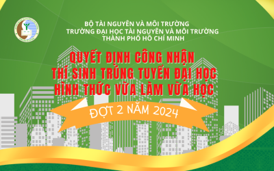 Quyết định v/v công nhận danh sách thí sinh trúng tuyển đại học Hình thức vừa làm vừa học – Đợt 2 Năm 2024