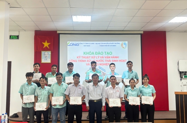 Khép lại thành công khóa bồi dưỡng nghiệp vụ kỹ thuật xử lý nước thải tại Tây Ninh