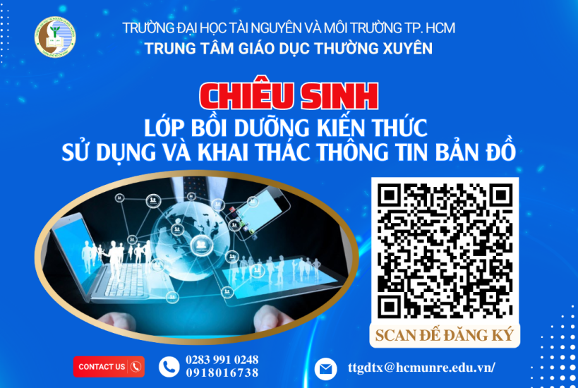 Chiêu sinh lớp bồi dưỡng kiến thức sử dụng và khai thác thông tin bản đồ