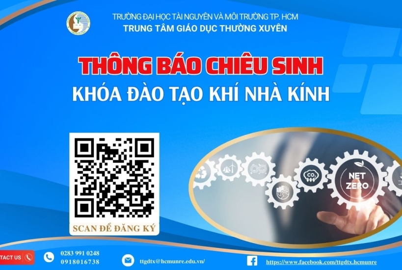 T3.2025 V/v chiêu sinh Khóa đào tạo khí nhà kính.