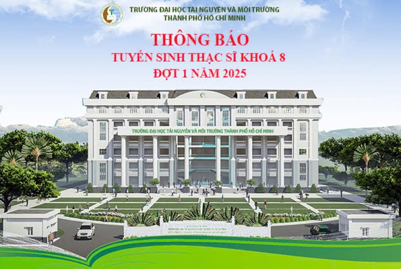 Thông báo Tuyển sinh đào tạo trình độ Thạc sĩ Khóa 8 đợt 1 năm 2025