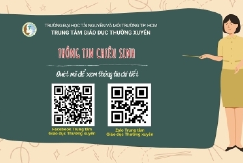 chiêu sinh các lớp bồi dưỡng theo tiêu chuẩn chức danh nghề nghiệp viên chức các chuyên ngành tài nguyên và môi trường; lớp sử dụng và khai thác thông tin bản đồ; lớp hướng dẫn kỹ năng sử dụng máy toàn đạc điện tử, GPS cầm tay và máy RTK.