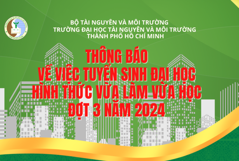 Thông báo về việc tuyển sinh đại học Hình thức Vừa làm vừa học, đợt 3 năm 2024